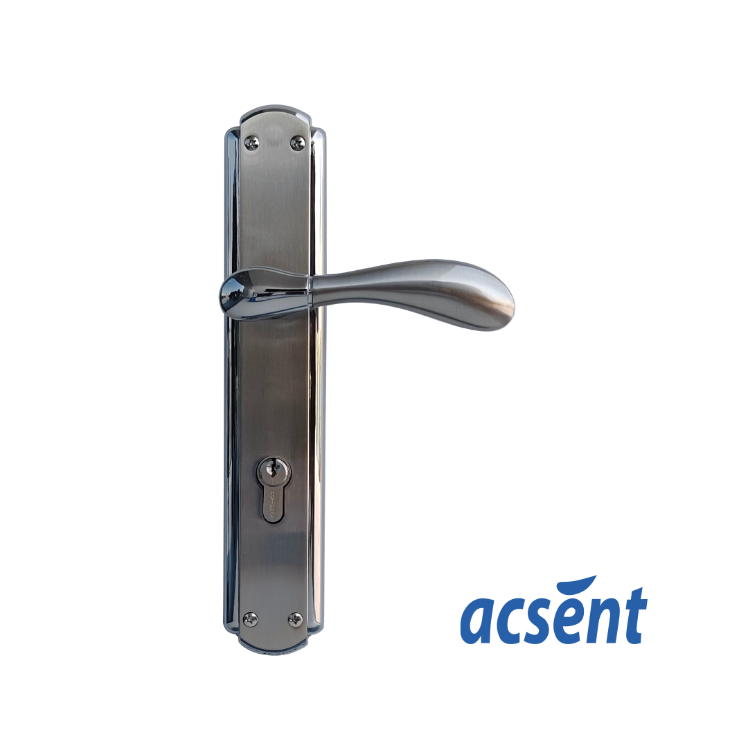 Door Handle Zinc Acsent PL158-H017 SN/CP