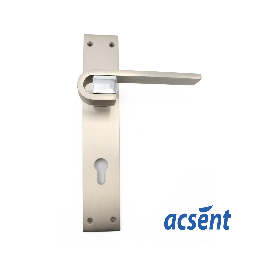 Door Handle Zinc Acsent PL222-H294 MSN/CP