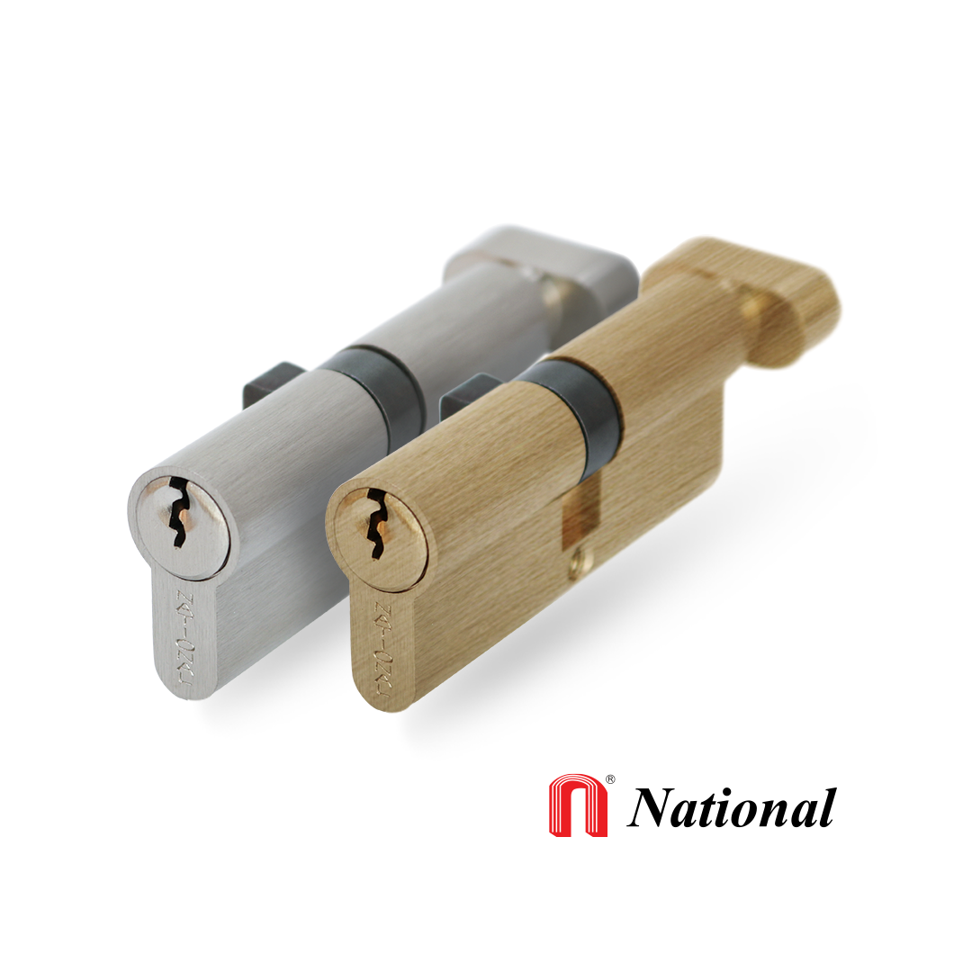 Knob Cylinder Brass National