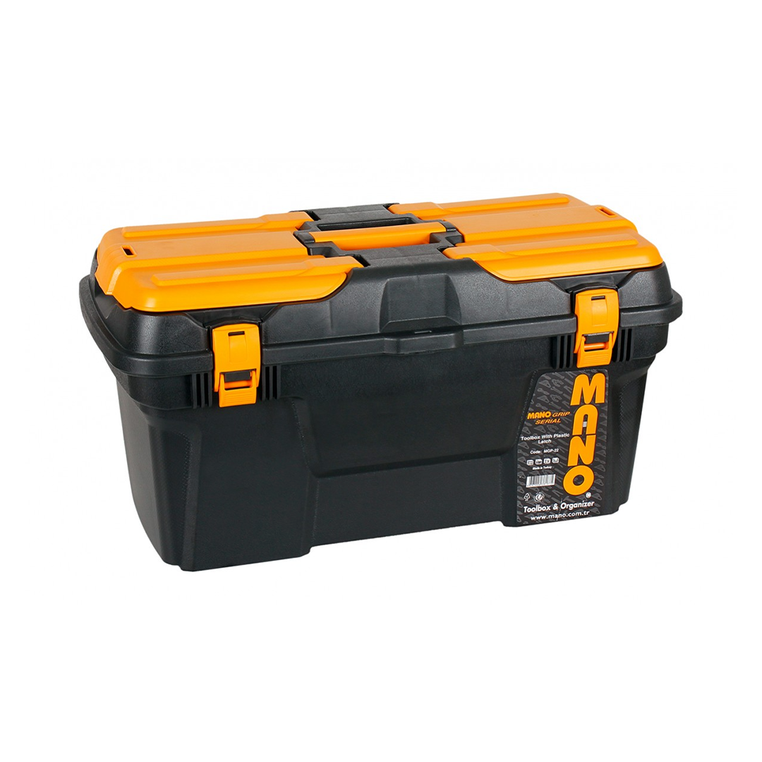 Grip Toolbox with Plastic Latch 22