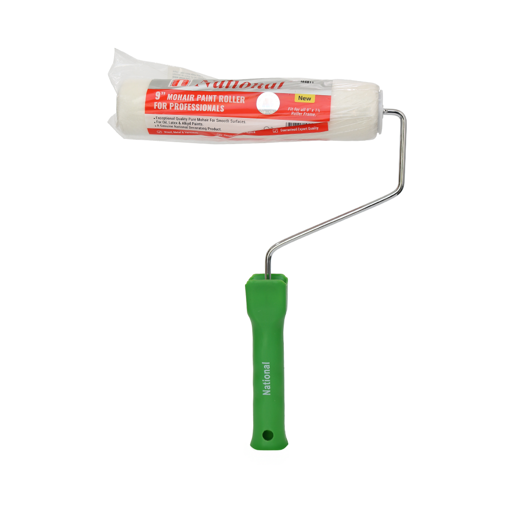 9" Short Pile Mohair Roller With handle