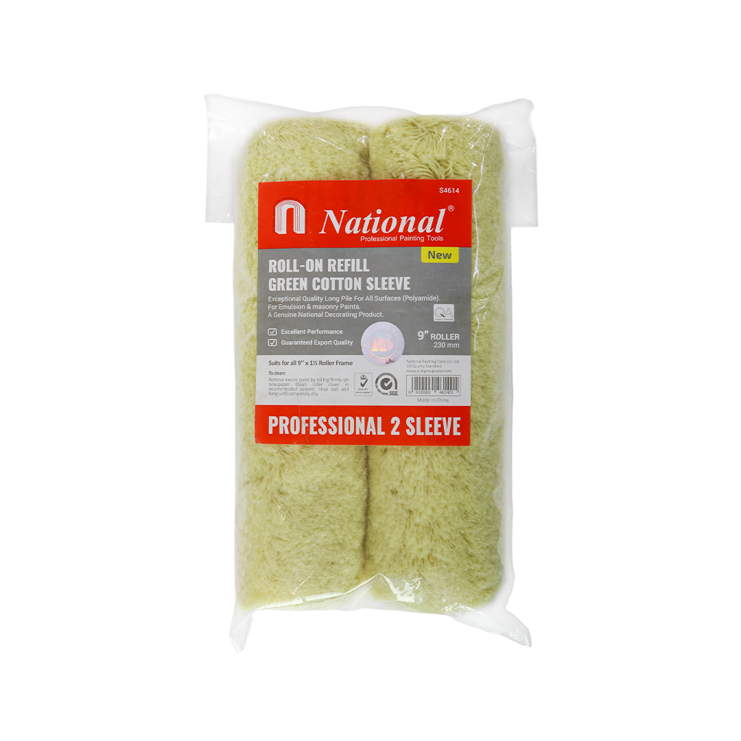 9” Green Cotton Sleeves