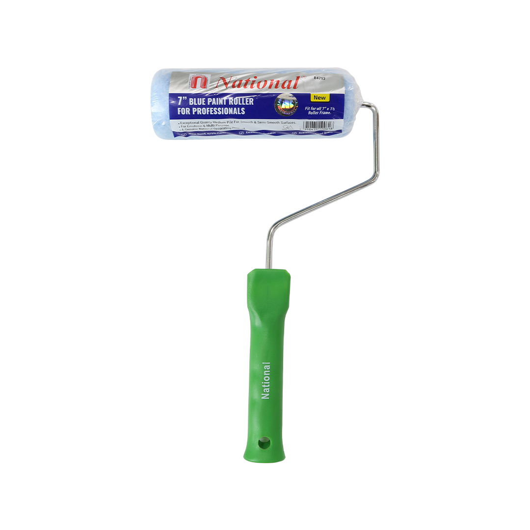 7” Blue Polyester Roller with Handle
