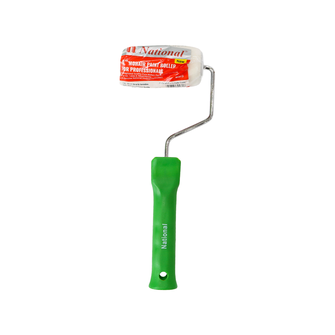 4" Short Pile Mohair Roller with Handle